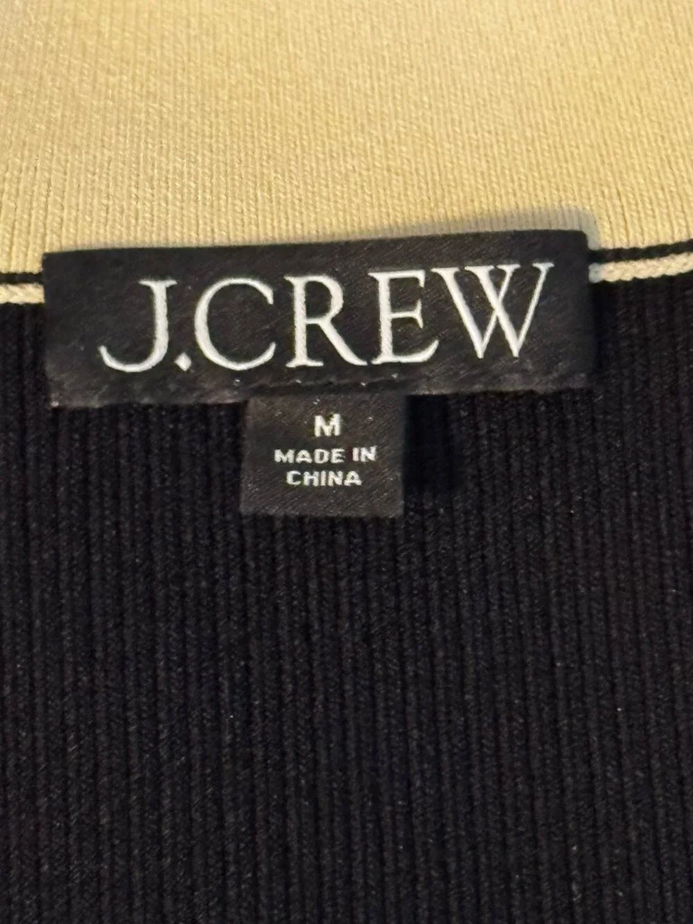 LIke new J. Crew Black & Cream BN155 Knit Dress Size Medium - Picture 3 of 13